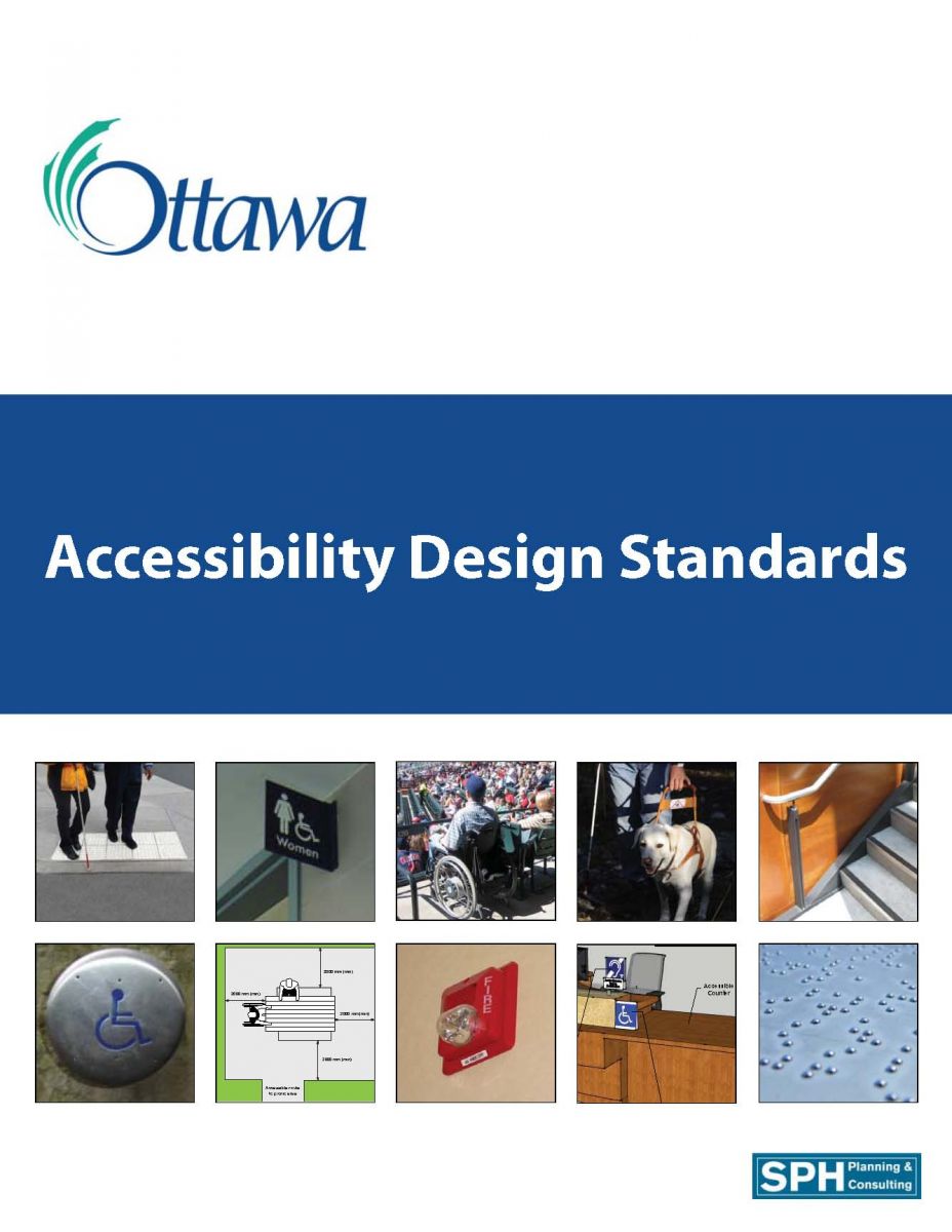 Coverpage of City of Ottawa Accessibility Design Standards